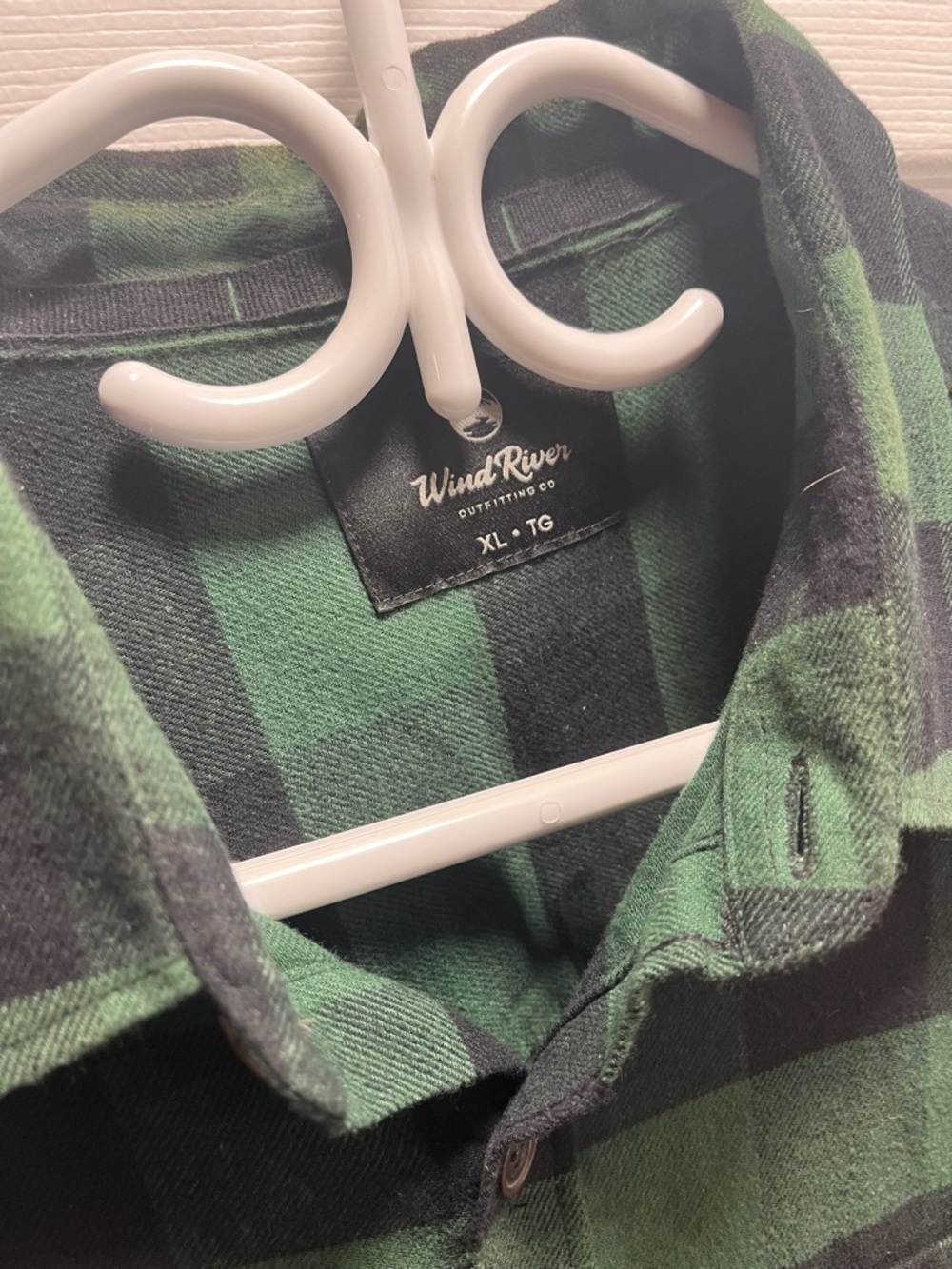 WindRiver Green and Black Plaid Button-Down Shirt - XL